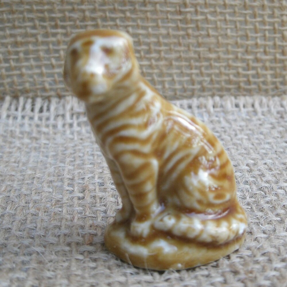 Vintage Wade Whimsies Tiger Porcelain Figurine